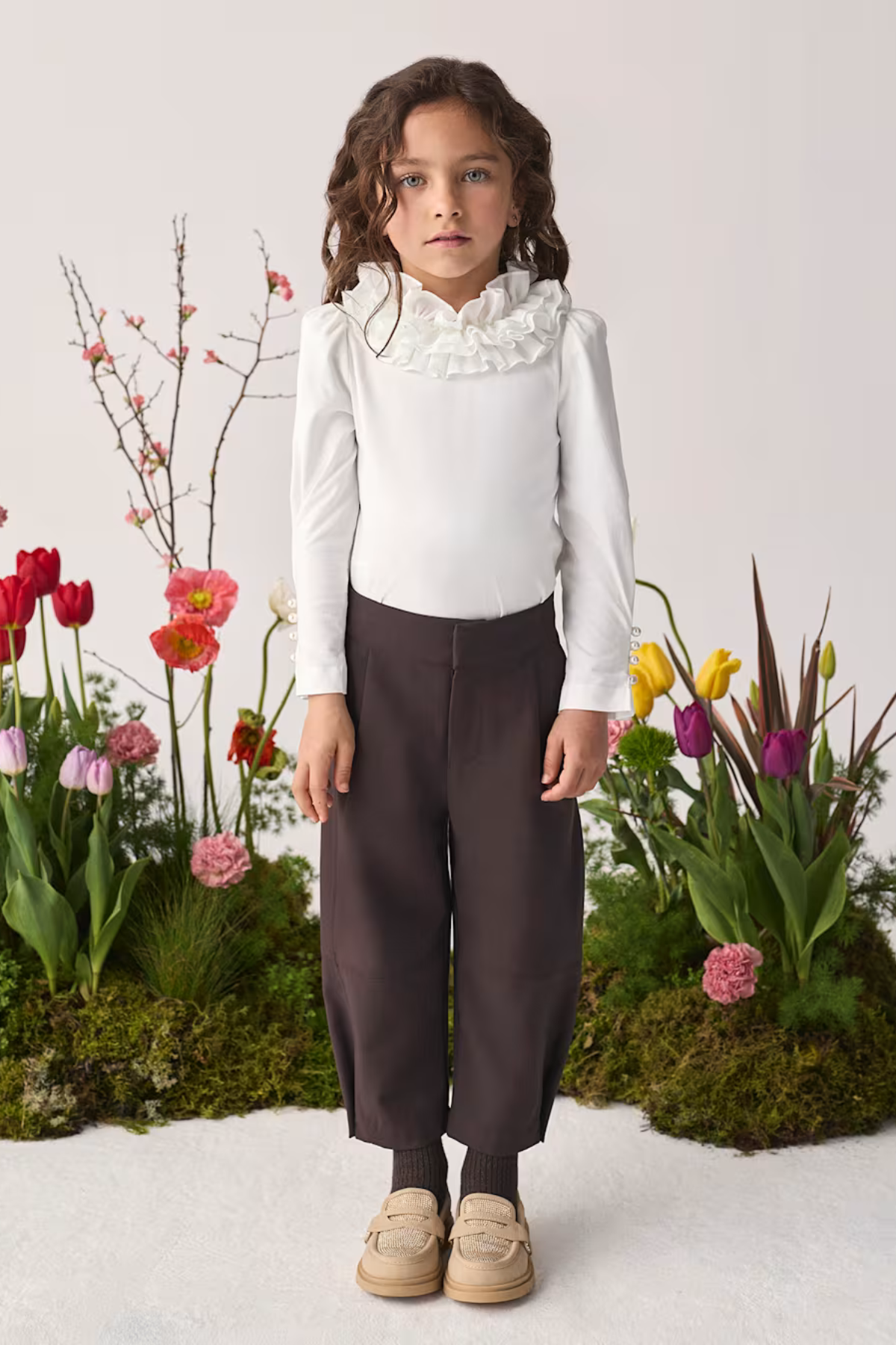 Штани 'Jasmine Pearl' з защипами