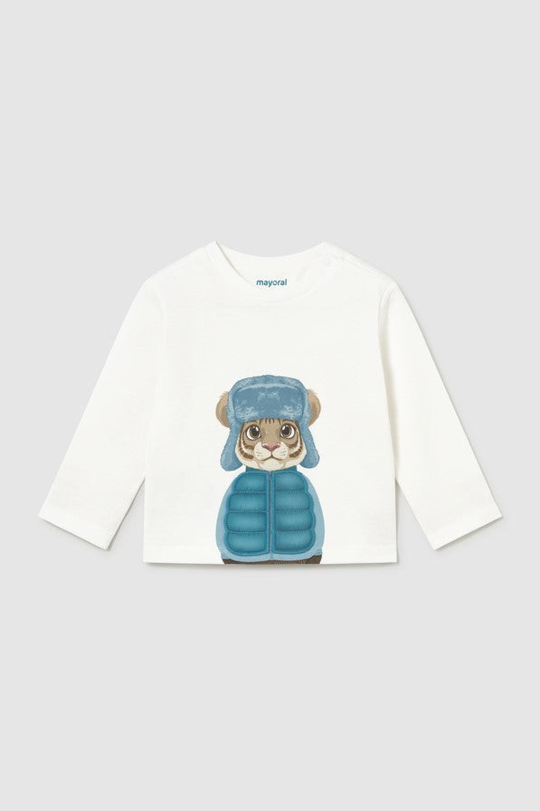 Футболка 'Winter Safari' з тигриком Mayoral