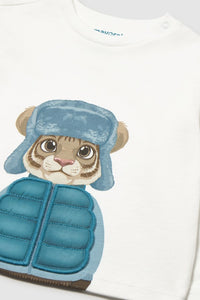 Футболка 'Winter Safari' з тигриком Mayoral