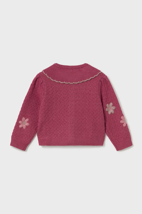 Кардиган 'Burgundy Touch Baby' з вишивкою Mayoral