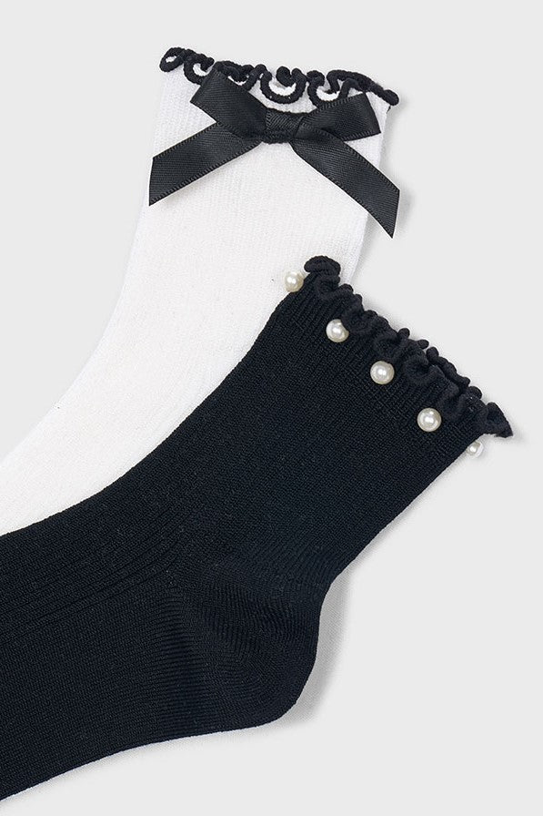 Шкарпетки 'Creme Brulee' з бантиком Mayoral