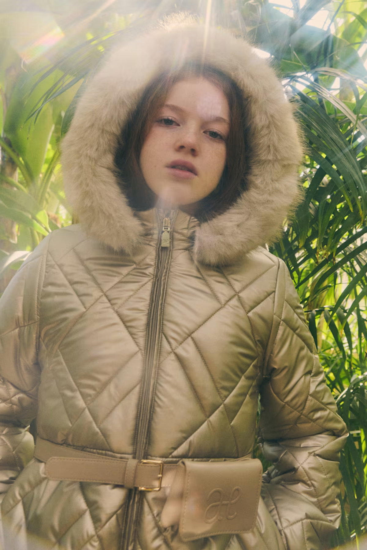 Пальто 'Rose Petal' з сумочкою