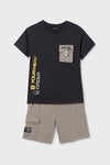 Комплект 'High Value' з футболки з кишенею та шортів Mayoral
