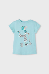 Футболка 'Metallic Turquoise' з малюнком Mayoral