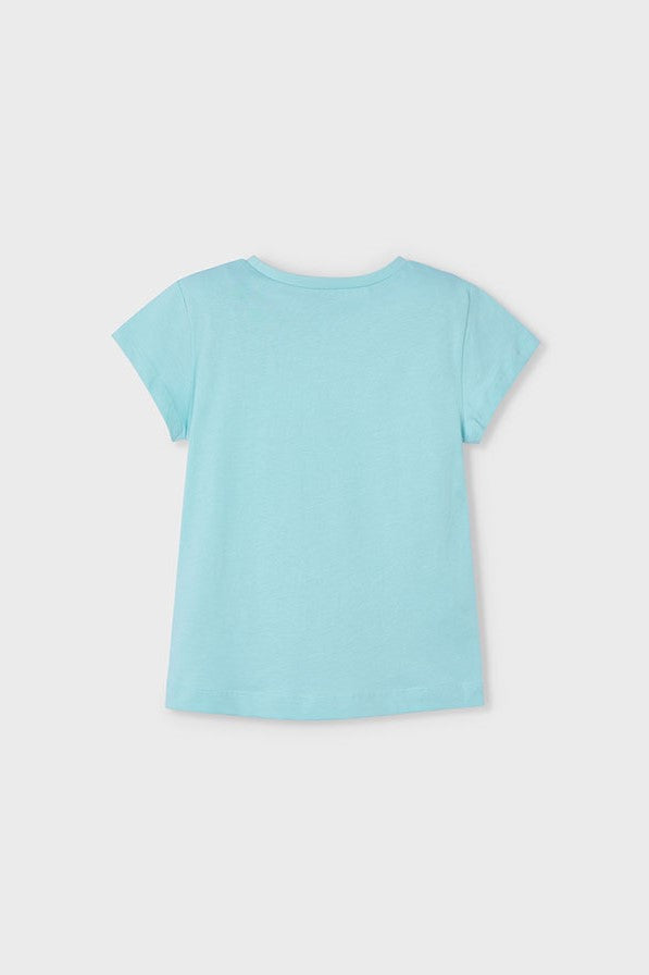 Футболка 'Metallic Turquoise' з малюнком Mayoral