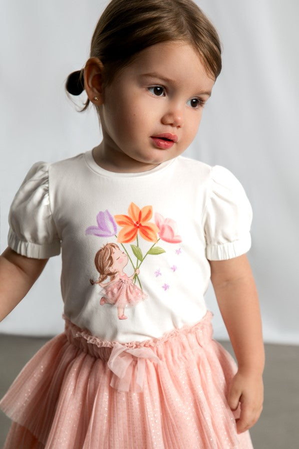 Футболка 'Peonia' з малюнком Mayoral