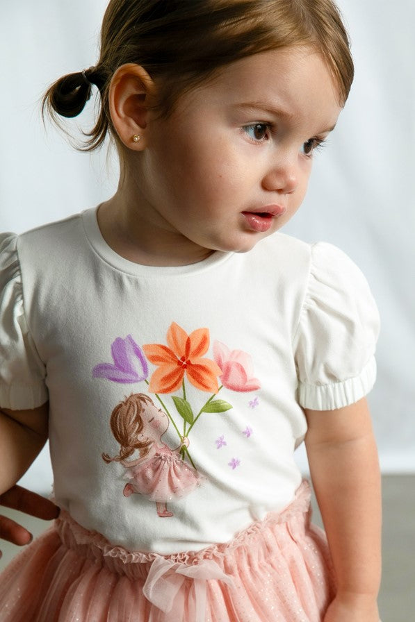 Футболка 'Peonia' з малюнком Mayoral