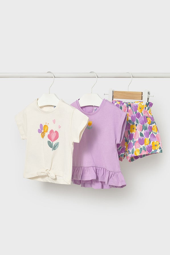 Комплект 'Tulip' з двох футболок та шортів Mayoral