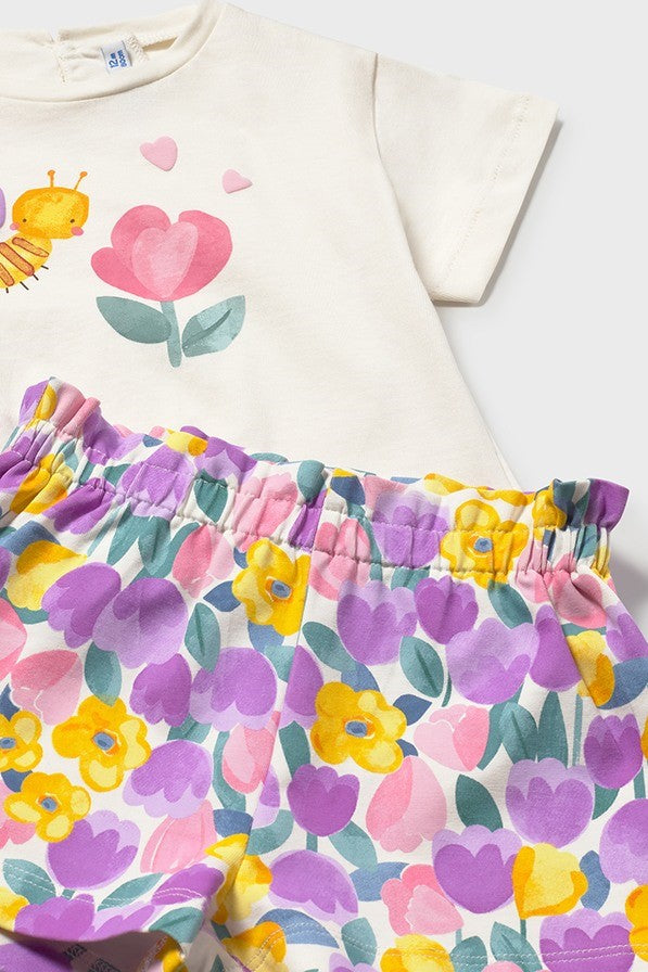 Комплект 'Tulip' з двох футболок та шортів Mayoral