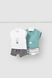 Комплект 'Hi Banny' з двох футболок та двох пар шортів Mayoral