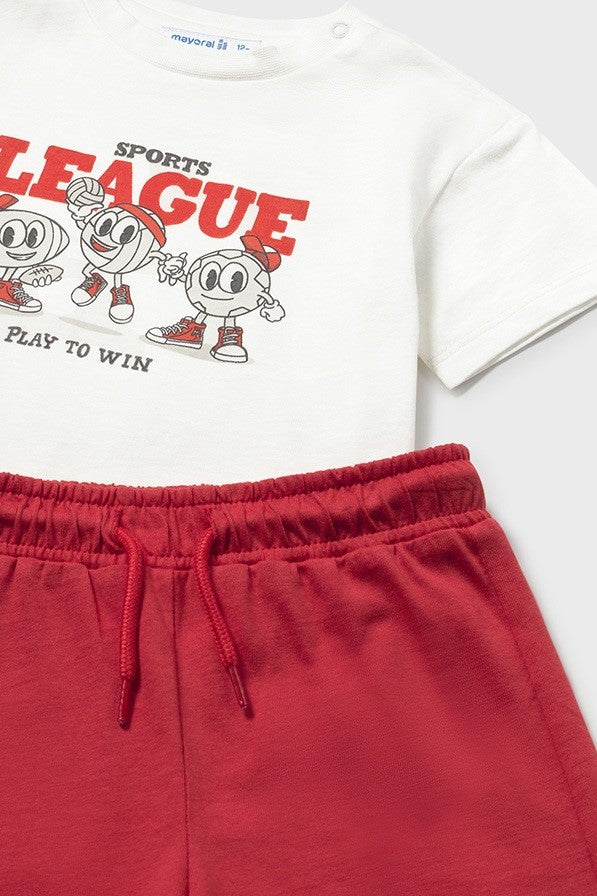 Комплект 'Athletics' з двох футболок та шортів Mayoral