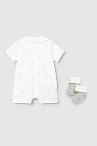 Комплект 'My Sky' з піжами, шкарпеток та нагрудного фартуха Mayoral