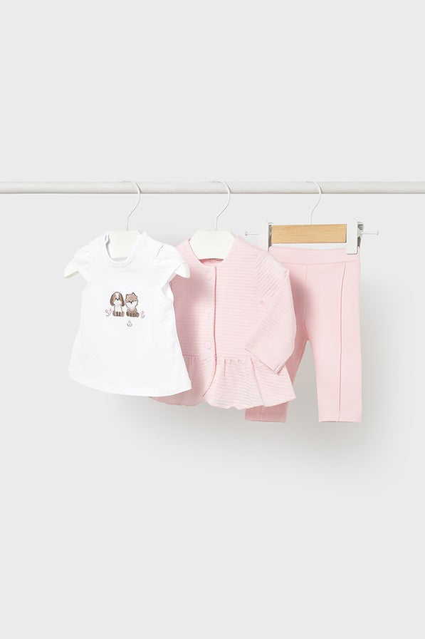 Комплект 'Lovely Pets' з футболки, штанів та жакета Mayoral