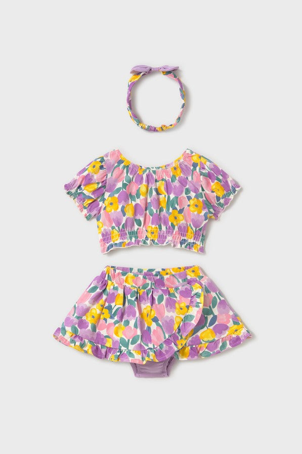 Комплект 'Tulip' зі спідниці, топа та пов'язки Mayoral