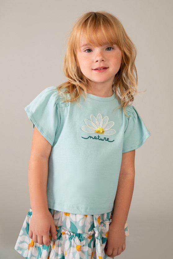 Футболка 'Wonderful Nature' з ромашкою Mayoral