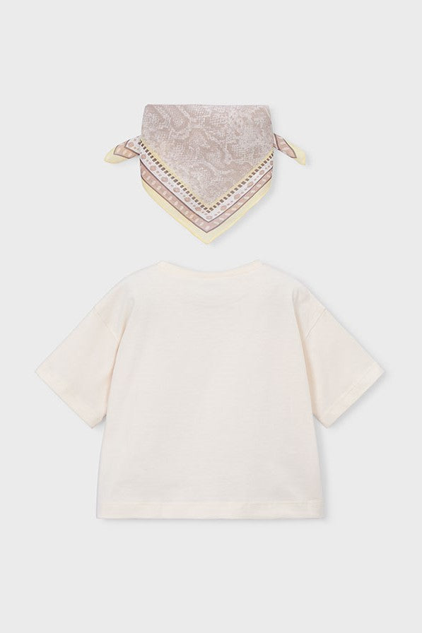 Футболка 'Rebel Vanilla' з хустинкою Mayoral