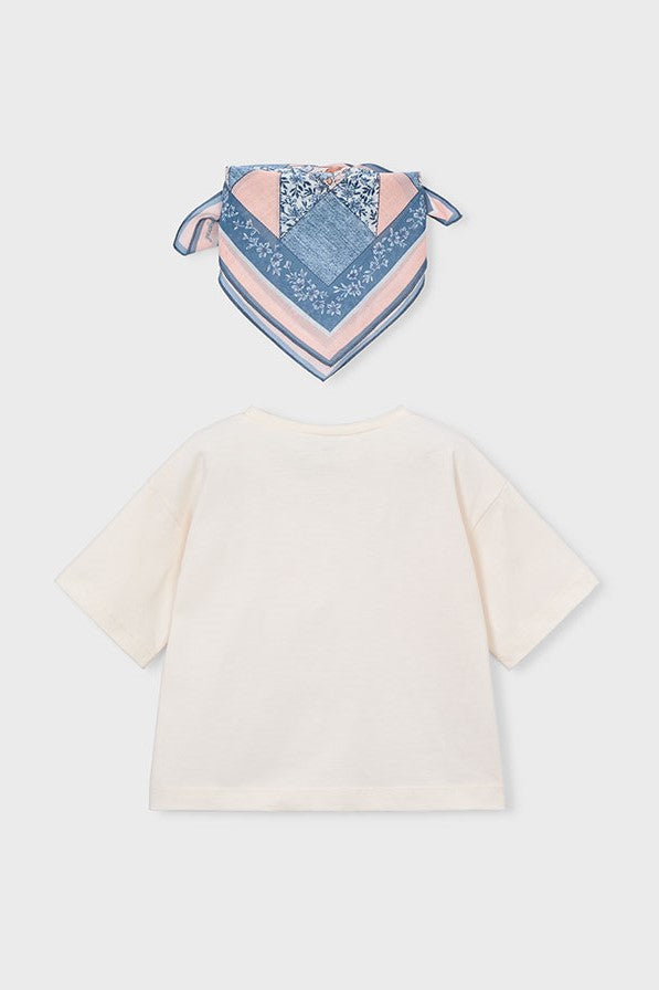 Футболка 'Rebel Vanilla' з хустинкою Mayoral