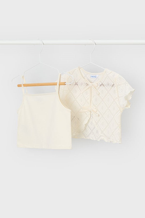 Комплект 'Nostalgic Lavender' з футболки та топа Mayoral