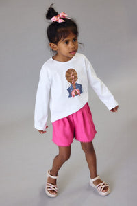 Футболка 'Rebel Vanilla' з резинкою для волосся