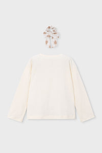 Футболка 'Rebel Vanilla' з резинкою для волосся Mayoral