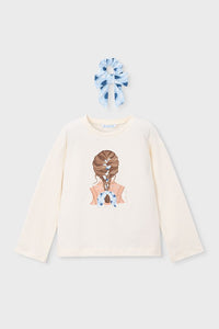 Футболка 'Rebel Vanilla' з резинкою для волосся