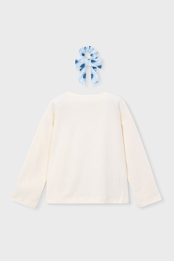 Футболка 'Rebel Vanilla' з резинкою для волосся