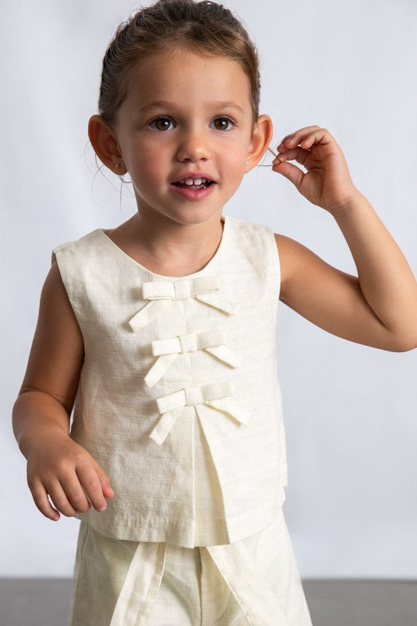 Блуза 'Organic Luxe' з бантиками Mayoral