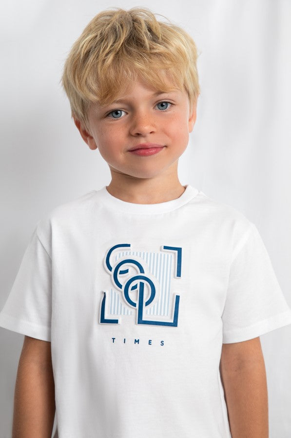 Футболка 'Linen Azul' з принтом Mayoral