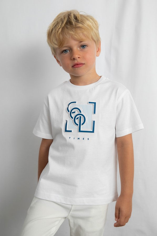 Футболка 'Linen Azul' з принтом Mayoral