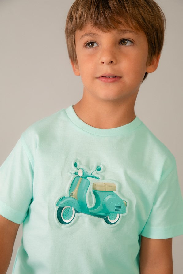 Футболка 'Raw Green' з малюнком Mayoral