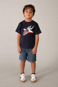 Футболка 'Gamer Red' з космічним кораблем Mayoral