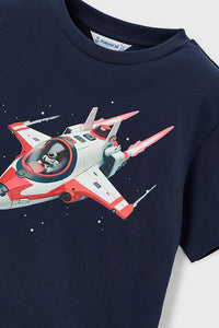 Футболка 'Gamer Red' з космічним кораблем Mayoral