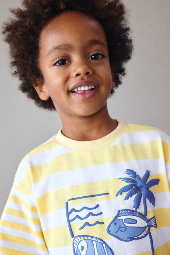 Футболка 'Shore Yellow' в смужку Mayoral