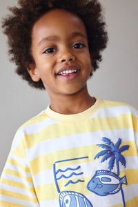 Футболка 'Shore Yellow' в смужку Mayoral