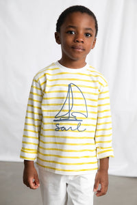 Футболка 'Linen Azul' з корабликом Mayoral