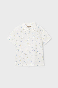 Футболка-поло 'Linen Azul' з принтом Mayoral