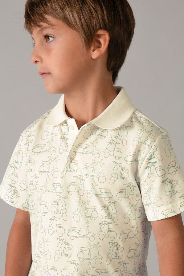 Футболка-поло 'Raw Green' з принтом Mayoral