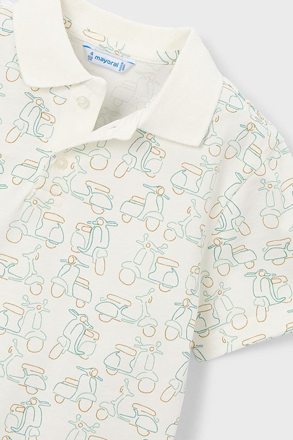 Футболка-поло 'Raw Green' з принтом Mayoral