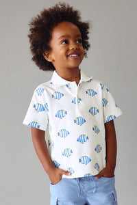 Футболка-поло 'Raw Green' з принтом Mayoral