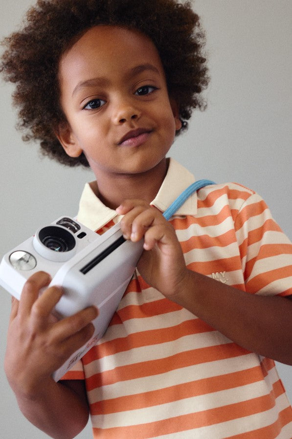 Футболка-поло 'Virtual Orange' в смужку Mayoral