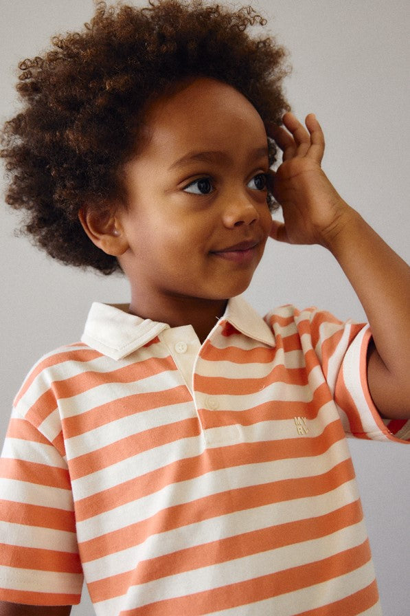 Футболка-поло 'Virtual Orange' в смужку Mayoral
