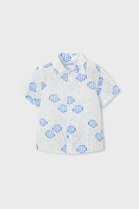 Сорочка 'Shore Yellow' з морським принтом Mayoral