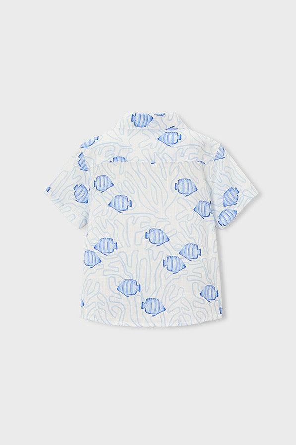 Сорочка 'Shore Yellow' з морським принтом Mayoral