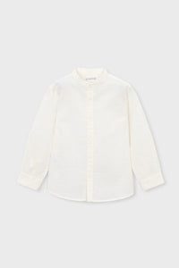 Сорочка 'Linen Avena' з коміром стійкою