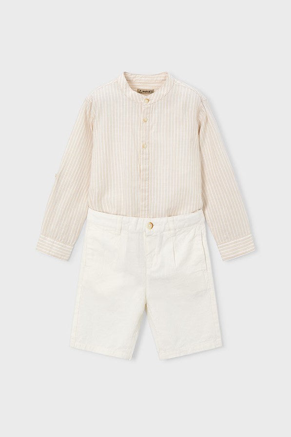 Комплект 'Linen Avena' з сорочки та шортів Mayoral