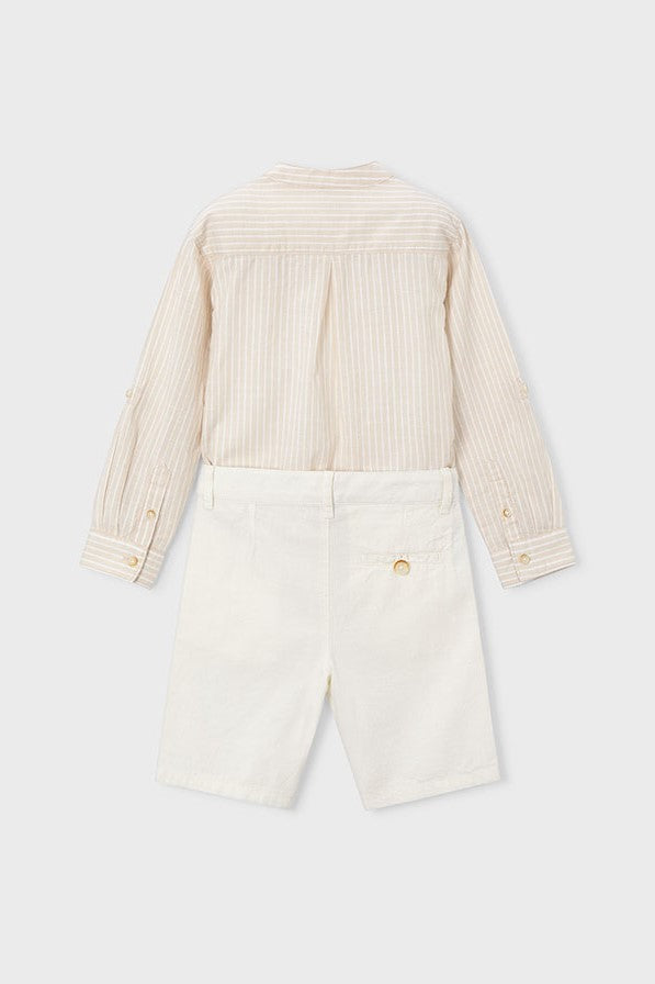 Комплект 'Linen Avena' з сорочки та шортів Mayoral