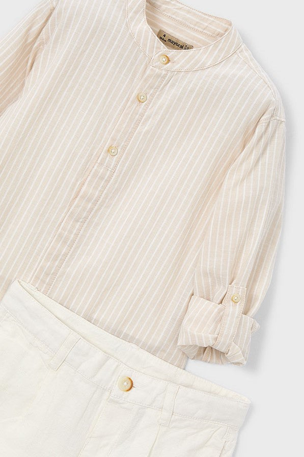 Комплект 'Linen Avena' з сорочки та шортів Mayoral