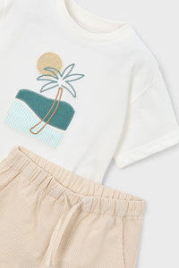 Комплект 'Raw Green' з футболки та шортів Mayoral