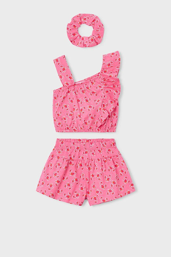 Комплект 'Crab Splash' з топа, шортів та резинки Mayoral