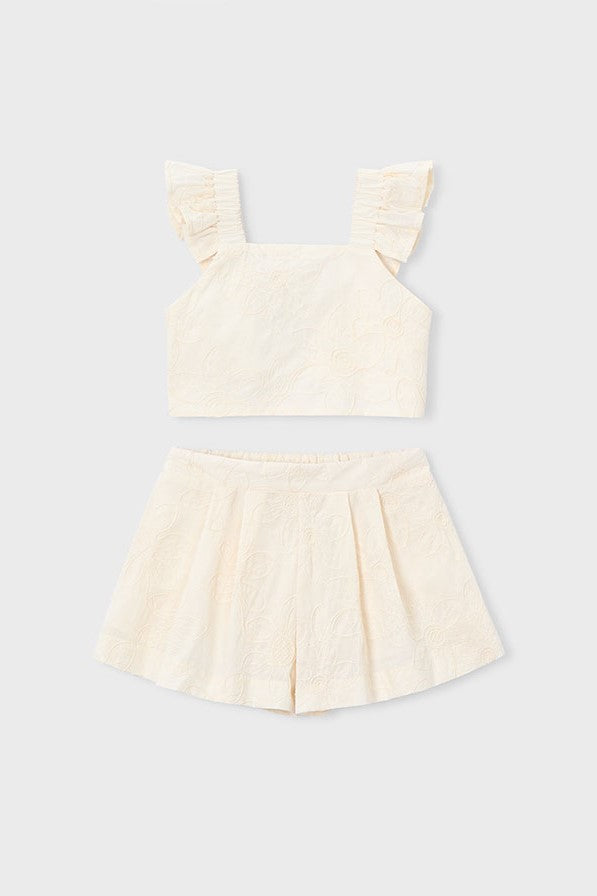 Комплект 'Organic Luxe' з топа та шортів Mayoral